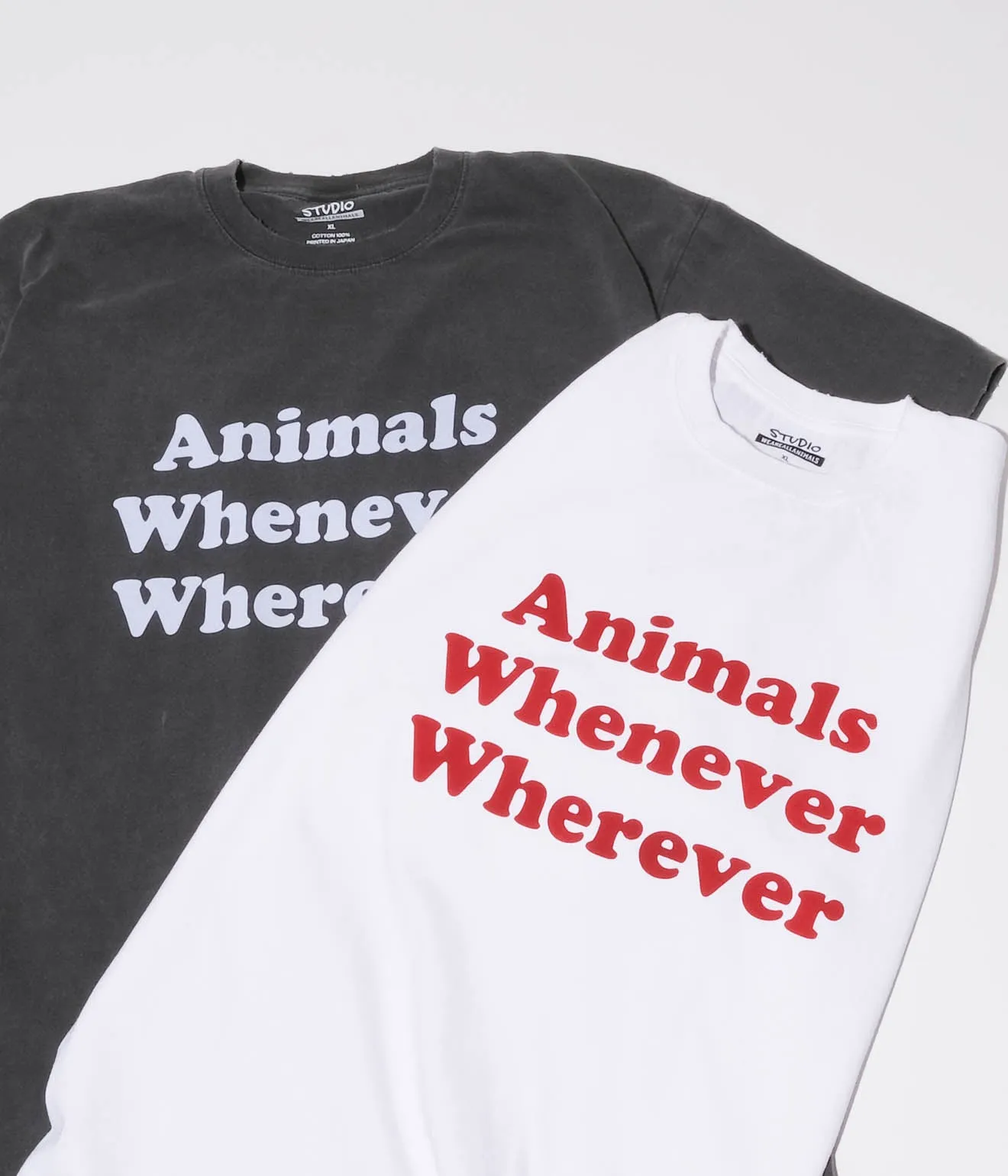 STUDIO WEAREALLANIMALS "Whenever Wherever S/S T-SHIRT" (Black)