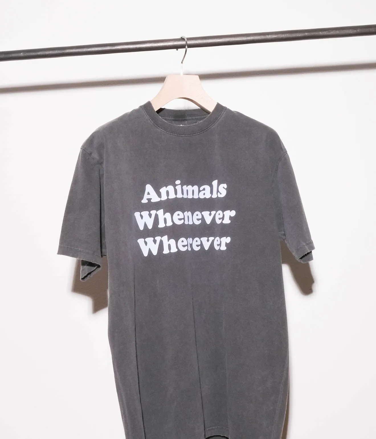 STUDIO WEAREALLANIMALS "Whenever Wherever S/S T-SHIRT" (Black)