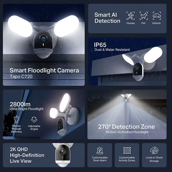 TAPO C720 | Smart Floodlight Camera