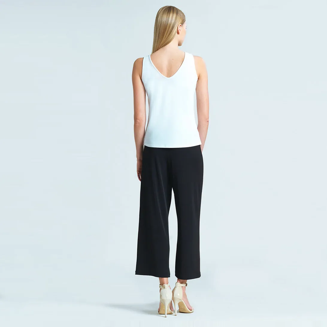 V to Round Knit Top