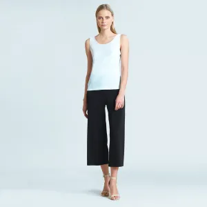 V to Round Knit Top