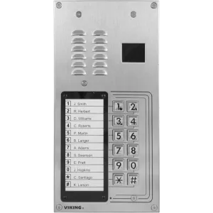 Viking K-1270-IP-EWP 12 Button Apartment Entry Phone With Proximity Reader And Enhanced Weather Protection