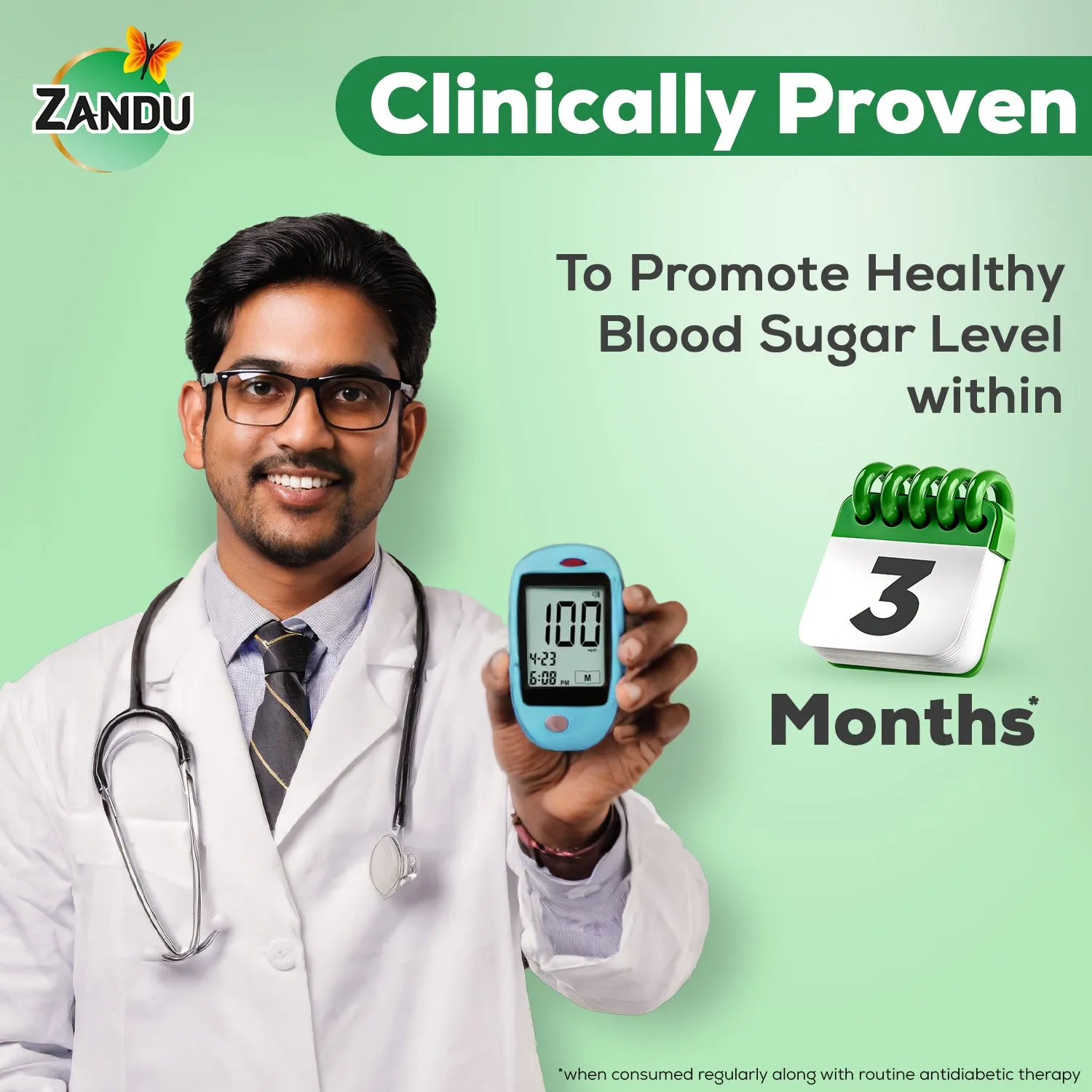 Zandu Diabts Tablets | Clinically Tested to Show Results in 3 Months | 50% Reduction in Complications like Frequent Urination & Thirst
